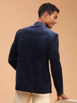 blue velvet jodhpuri coat 3