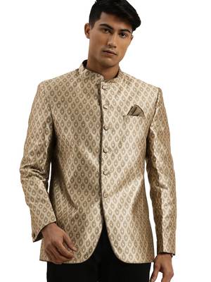  men's coffee jacquard jodhpuri 1
