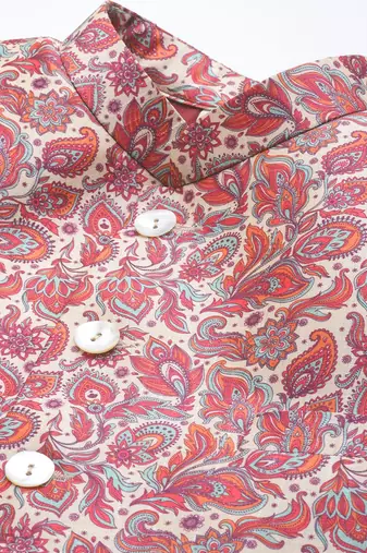 Men'S Multicolor-Base-Pink Silk Blend Jodhpuri
