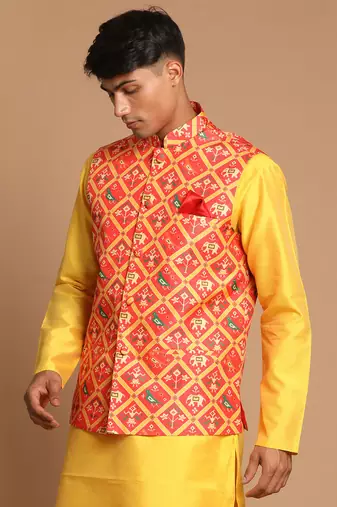 Red Nehru Jacket