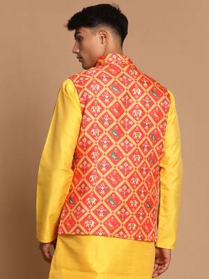 Red Nehru Jacket 3