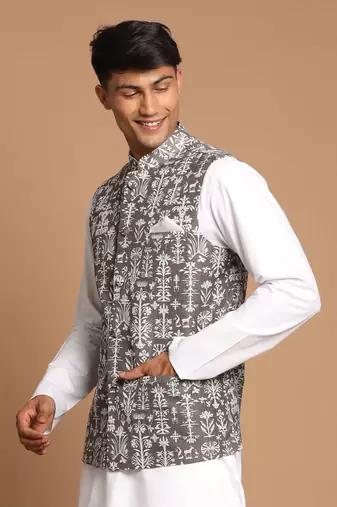 Green Nehru Jacket