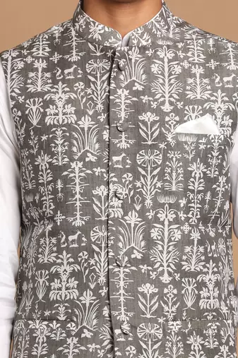 Green Nehru Jacket