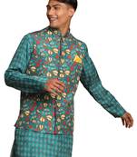 Men'S Green Nehru Jacket