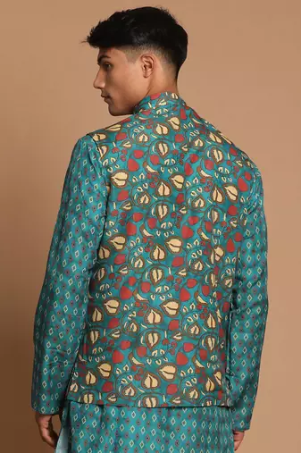 Men'S Green Nehru Jacket