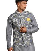 Men'S Grey Nehru Jacket