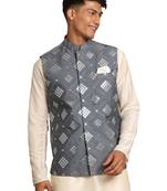 Men'S Grey Nehru Jacket