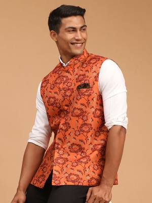 Men'S Rust - Nehru Jacket 2
