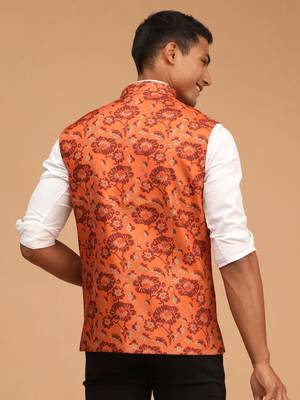 Men'S Rust - Nehru Jacket 3