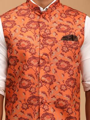 Men'S Rust - Nehru Jacket 4