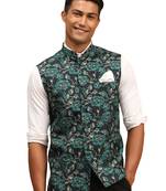 Men'S Green - Nehru Jacket