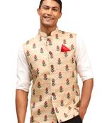 Men'S Beige - Nehru Jacket