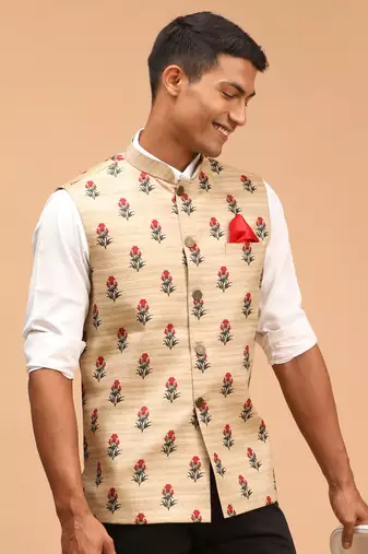 Beige - Nehru Jacket