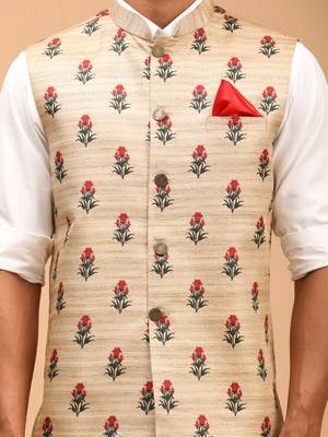 Beige - Nehru Jacket 4
