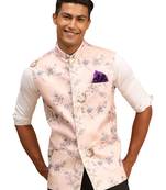 Men'S Multicolor-Base-Peach - Nehru Jacket