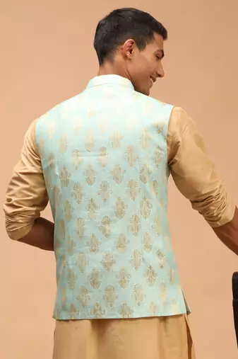 Men'S Green - Nehru Jacket