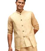 Men'S Gold - Nehru Jacket