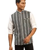 Black Cotton Nehru Jacket