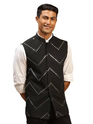 Black Mirror Work Nehru Jacket 1