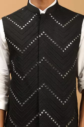 Black Mirror Work Nehru Jacket