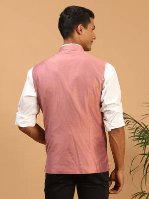 Onion Mirror Work Nehru Jacket 3
