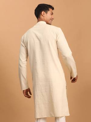 Cream Cotton Nehru Jacket 3