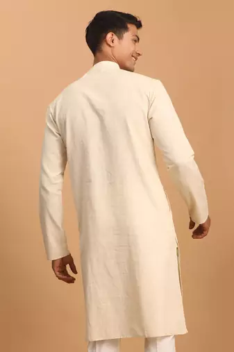 Cream Cotton Nehru Jacket