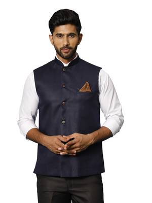 Navy Blue - Nehru Jacket 2
