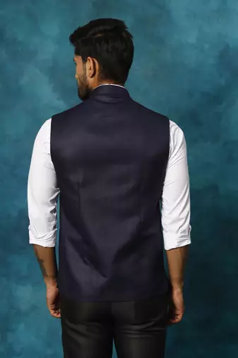 Navy Blue - Nehru Jacket