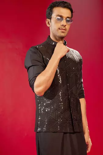 Black Viscose Blazer