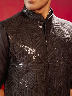 Black Viscose Blazer 4