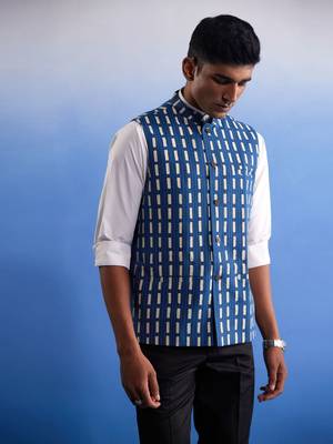 Indigo Blue - Nehru Jacket 2