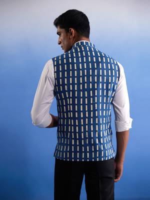 Indigo Blue - Nehru Jacket 3