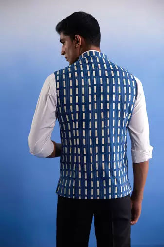 Indigo Blue - Nehru Jacket