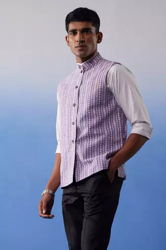Purple - Nehru Jacket