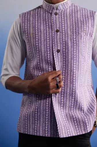 Purple - Nehru Jacket
