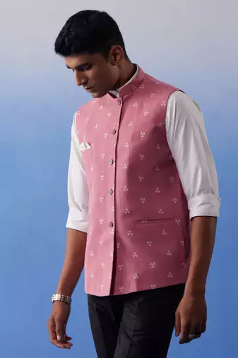 Pink - Nehru Jacket