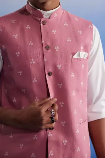 Pink - Nehru Jacket
