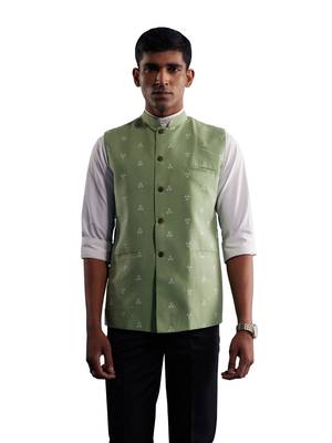 Green - Nehru Jacket 1