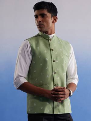 Green - Nehru Jacket 2