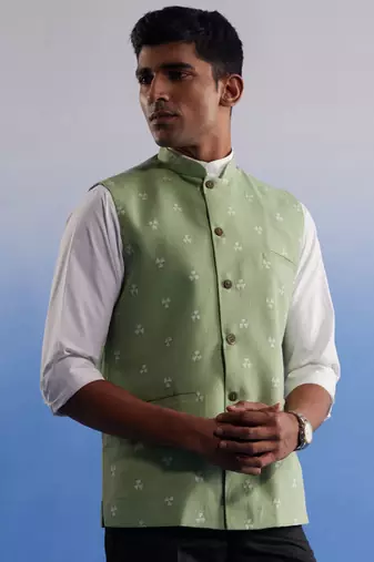 Green - Nehru Jacket
