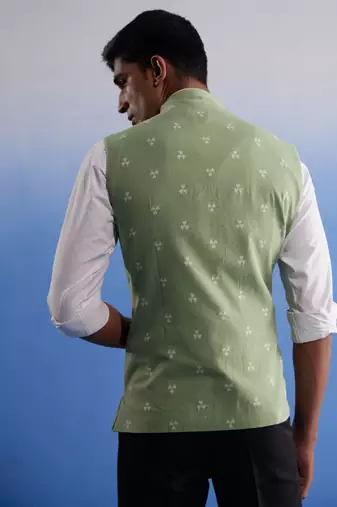Green - Nehru Jacket