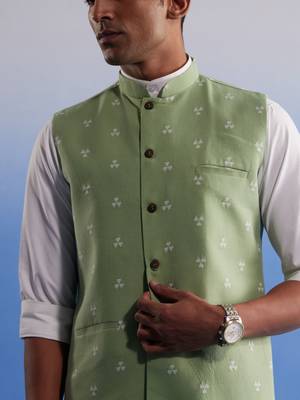 Green - Nehru Jacket 4