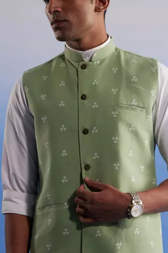 Green - Nehru Jacket