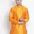 Orange Silk Blend Kurta
