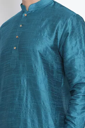 Dark Green Silk Blend Kurta