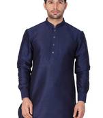 Blue Silk Blend Kurta