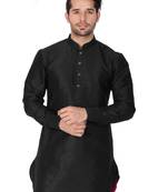 Black Silk Blend Kurta