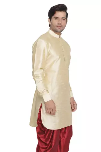 Gold Silk Blend Kurta