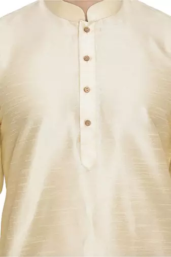 Gold Silk Blend Kurta